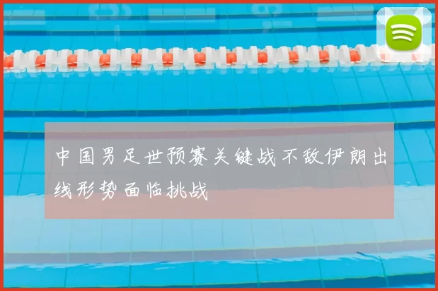 中国男足世预赛关键战不敌伊朗出线形势面临挑战